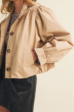 Load image into Gallery viewer, NEWEST ARRIVAL Khaki Funnel Neck Jacket
