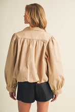 Load image into Gallery viewer, NEWEST ARRIVAL Khaki Funnel Neck Jacket

