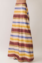Load image into Gallery viewer, NEWEST ARRIVAL *PREORDER 10/16* Fall Watercolor Striped Maxi Skirt Set
