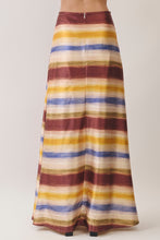 Load image into Gallery viewer, NEWEST ARRIVAL *PREORDER 10/16* Fall Watercolor Striped Maxi Skirt Set

