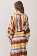 Load image into Gallery viewer, NEWEST ARRIVAL *PREORDER 10/16* Fall Watercolor Striped Maxi Skirt Set

