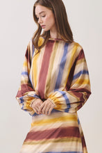 Load image into Gallery viewer, NEWEST ARRIVAL *PREORDER 10/16* Fall Watercolor Striped Maxi Skirt Set
