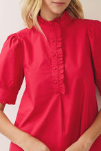 Load image into Gallery viewer, NEWEST ARRIVAL *PREORDER 9/24* Red Ruffle Trim Dress
