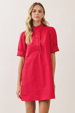 Load image into Gallery viewer, NEWEST ARRIVAL *PREORDER 9/24* Red Ruffle Trim Dress
