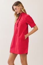 Load image into Gallery viewer, NEWEST ARRIVAL *PREORDER 9/24* Red Ruffle Trim Dress
