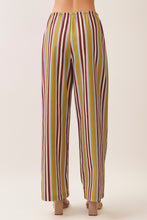 Load image into Gallery viewer, NEWEST ARRIVAL *PREORDER 11/5* Olive/Burgundy Striped Pants Set
