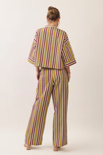 Load image into Gallery viewer, NEWEST ARRIVAL *PREORDER 11/5* Olive/Burgundy Striped Pants Set
