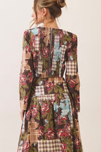 Load image into Gallery viewer, NEWEST ARRIVAL *PREORDER 10/9* Brown Patchwork Crop Maxi Skirt Set
