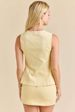 Load image into Gallery viewer, NEWEST ARRIVAL Yellow Bow Vest Skort Set
