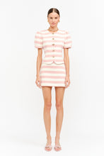 Load image into Gallery viewer, NEWEST ARRIVAL Baby Pink Striped Mini Skirt Set
