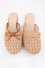 Load image into Gallery viewer, NEWEST ARRIVAL Woven Raffia Mule Flats
