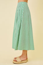 Load image into Gallery viewer, LAST ONE Green Striped Midi Skirt Set
