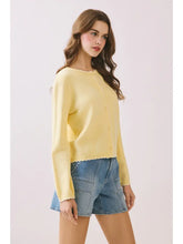 Load image into Gallery viewer, NEWEST ARRIVAL Yellow Scallop Trim Cardigan
