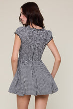 Load image into Gallery viewer, NEWEST ARRIVAL *PREORDER 9/12* Black/White Checker Mini Dress

