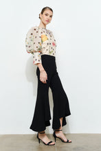 Load image into Gallery viewer, NEWEST ARRIVAL Cream Polka Dot Floral Sheer Puff Sleeve Blouse
