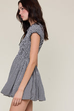 Load image into Gallery viewer, NEWEST ARRIVAL *PREORDER 9/12* Black/White Checker Mini Dress

