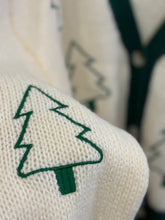 Load image into Gallery viewer, LAST ONE FINAL SALE Green Christmas Tree Embroidered Sweater Cardigan
