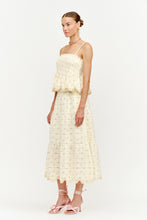Load image into Gallery viewer, NEWEST ARRIVAL Butter Yellow Floral Midi Skirt Set

