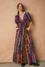 Load image into Gallery viewer, NEWEST ARRIVAL Fall Pine Harvest Paisley Print Maxi Dress
