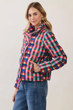 Load image into Gallery viewer, NEWEST ARRIVAL Bold Colorful Check Puffer Jacket
