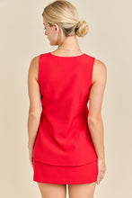 Load image into Gallery viewer, LAST ONE Red Vest Romper Dress

