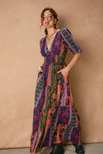 Load image into Gallery viewer, NEWEST ARRIVAL Fall Pine Harvest Paisley Print Maxi Dress
