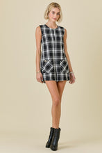 Load image into Gallery viewer, RESTOCKED Black/White Tweed Romper
