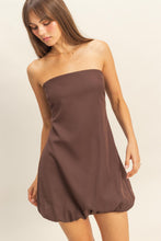 Load image into Gallery viewer, NEWEST ARRIVAL Brown Blouson Mini Dress
