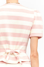 Load image into Gallery viewer, NEWEST ARRIVAL Baby Pink Striped Mini Skirt Set
