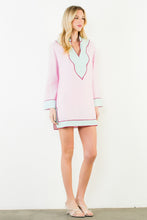 Load image into Gallery viewer, NEWEST ARRIVAL *PREORDER 2/12* Pink Color Block V-Neck Dress
