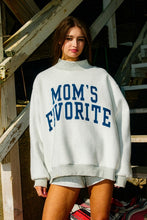 Load image into Gallery viewer, NEWEST ARRIVAL Reversible “Dad’s Favorite/Mom’s Favorite” Gray Mockneck
