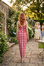 Load image into Gallery viewer, NEWEST ARRIVAL Red Gingham Midi Skirt Set
