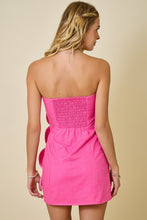Load image into Gallery viewer, NEWEST ARRIVAL Pink Scallop Strapless Mini Dress
