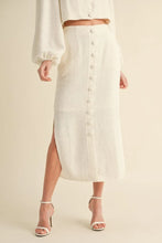 Load image into Gallery viewer, Cream Tweed Midi Skirt Set
