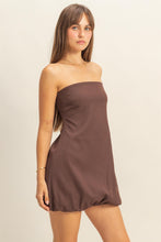 Load image into Gallery viewer, NEWEST ARRIVAL Brown Blouson Mini Dress
