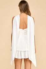 Load image into Gallery viewer, NEWEST ARRIVAL White Neck Tie Mini Dress
