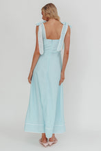 Load image into Gallery viewer, NEWEST ARRIVAL *PREORDER 3/24* Mint Blue Large Flower Maxi Dress
