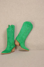 Load image into Gallery viewer, RESTOCKED Green Western Boots
