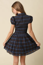 Load image into Gallery viewer, NEWEST ARRIVAL Blue/Brown Smocked Dress
