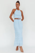 Load image into Gallery viewer, NEWEST ARRIVAL Blue Resort Maxi Skirt Set
