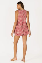 Load image into Gallery viewer, NEWEST ARRIVAL Red Gingham Layered Romper
