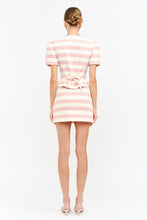 Load image into Gallery viewer, NEWEST ARRIVAL Baby Pink Striped Mini Skirt Set

