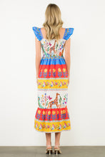 Load image into Gallery viewer, NEWEST ARRIVAL Colorful Zoo Animal Midi Dress
