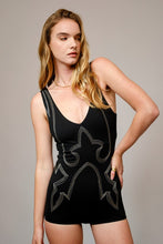 Load image into Gallery viewer, NEWEST ARRIVAL Black Western Stitched Bodysuit
