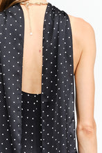 Load image into Gallery viewer, NEWEST ARRIVAL Black/White Polka Dot Neck Scarf Maxi Dress
