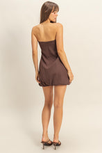 Load image into Gallery viewer, NEWEST ARRIVAL Brown Blouson Mini Dress
