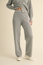Load image into Gallery viewer, NEWEST ARRIVAL Heather Gray Knit Cardigan Lounge Set
