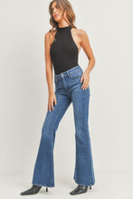 Load image into Gallery viewer, NEWEST ARRIVAL JBD Low Rise Dark Wash Flare Denim Jeans
