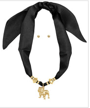 Load image into Gallery viewer, NEWEST ARRIVAL Georgia Bulldog Scarf Necklace with Earrings
