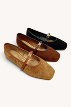 Load image into Gallery viewer, NEWEST ARRIVAL *PREORDER 9/14* Camel Suede Ballet Flats
